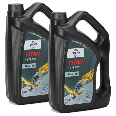 FUCHS MOTOR&Ouml;L TITAN SYN MC 10W40 ACEA A3/B4 MB 229.3 VW 501.01 505.00 - 10 Liter