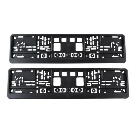 2x Kennzeichenhalter Nummernschildhalter Wechselkennzeichen MERKUR SCHWARZ 520mm