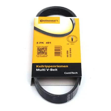 Conti CONTITECH Keilrippenriemen 5PK491 AUDI SEAT SKODA VW 1.4 TSI 140-185 PS