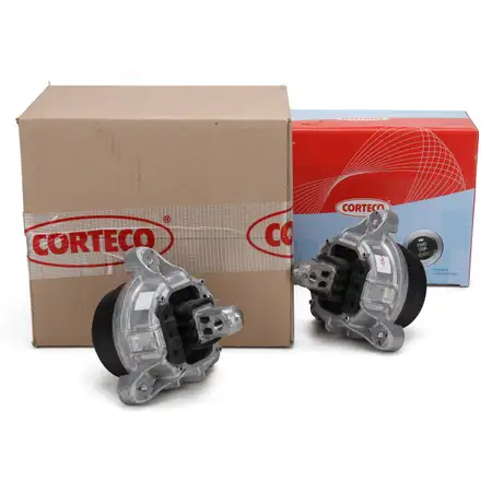 2x CORTECO Motorlager Hydrolager f&uuml;r BMW 5er F10 F11 520d 525d links + rechts