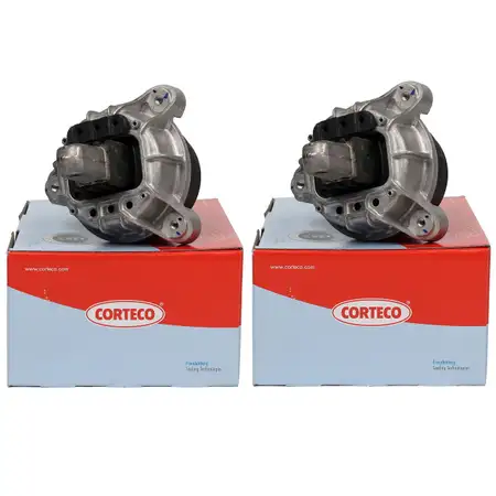 2x CORTECO Motorlager Hydrolager f&uuml;r BMW 5er F10 + F11 520i 528i links + rechts