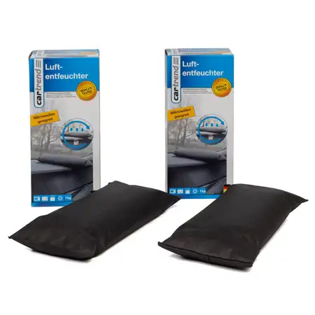 2x 1 KG CARTREND 10402 Luftentfeuchter Auto-Entfeuchter PKW