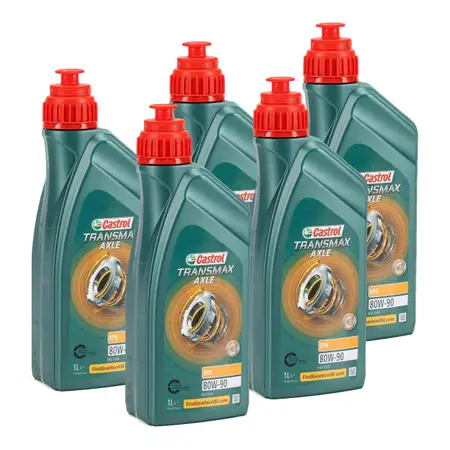 CASTROL Hochdruck-Getriebe&ouml;l Achsgetriebe&ouml;l AXLE EPX 80W-90 - 5L 5 Liter