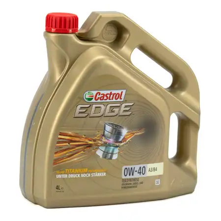 CASTROL EDGE Motor&ouml;l &Ouml;L TITANIUM 0W-40 0W40 A3/B4 Ford WSS-M2C937-A - 4L 4 Liter