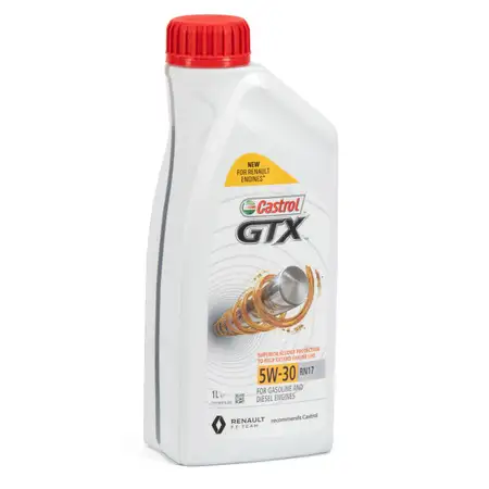 CASTROL Motor&ouml;l &Ouml;l GTX 5W-30 5W30 RN17 ACEA C3 f&uuml;r Renault - 1L 1 Liter
