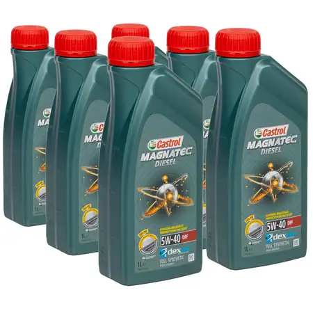CASTROL Magnatec DIESEL DPF Motor&ouml;l &Ouml;l 5W40 dexos2 Ford WSS-M2C917-A - 6 Liter