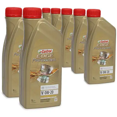 CASTROL EDGE Professional Motor&ouml;l &Ouml;L TITANIUM FST V 0W20 C5 f&uuml;r VOLVO - 7 Liter