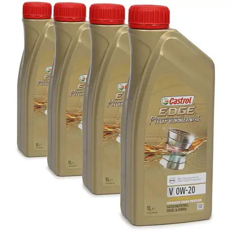 CASTROL EDGE Professional Motor&ouml;l &Ouml;L TITANIUM FST V 0W20 C5 f&uuml;r VOLVO - 4 Liter