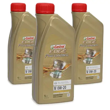 CASTROL EDGE Professional Motor&ouml;l &Ouml;L TITANIUM FST V 0W20 C5 f&uuml;r VOLVO - 3 Liter