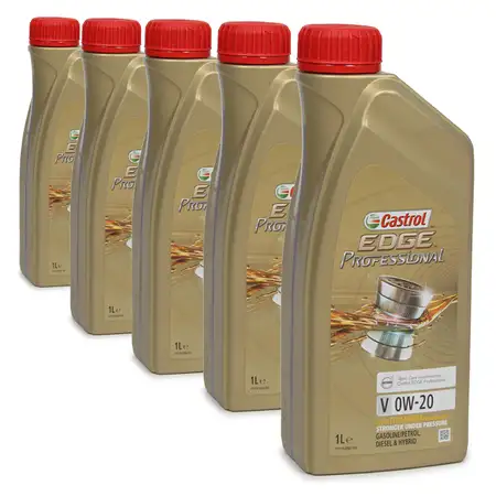 CASTROL EDGE Professional Motor&ouml;l &Ouml;L TITANIUM FST V 0W20 C5 f&uuml;r VOLVO - 5 Liter
