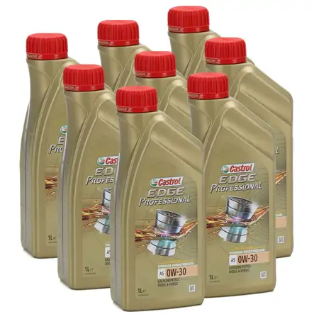 CASTROL EDGE Professional Motor&ouml;l &Ouml;l TITANIUM FST A5 0W-30 0W30 VOLVO 8 Liter