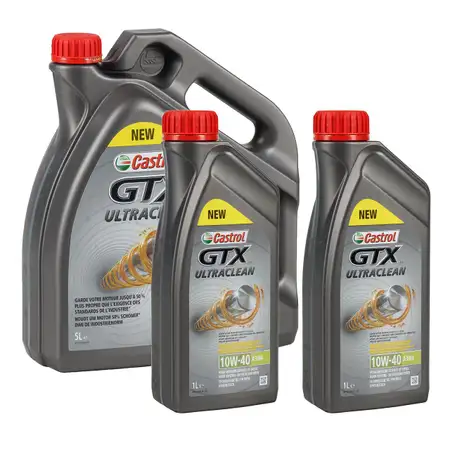 CASTROL Motor&ouml;l &Ouml;l GTX ULTRACLEAN 10W-40 10W40 A3/B4 - 7 Liter