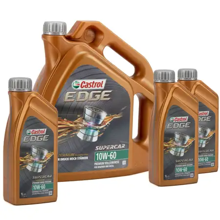 CASTROL EDGE Motor&ouml;l &Ouml;L SUPERCAR TITANIUM 10W60 A3/B3 A3/B4 SN/CF - 8L 8 Liter