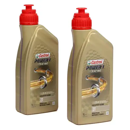 CASTROL POWER 1 RACING Motor&ouml;l &Ouml;l 2T 2-TAKT API TC+ ISO-L-EGD JASO FD - 2L