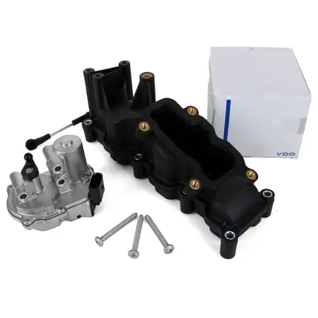 Ansaugbr&uuml;cke Saugrohrmodul + VDO Stellmotor AUDI A4 A6 A8 Q7 VW Touareg links