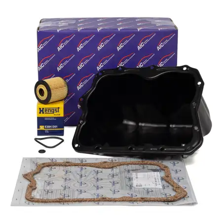 AIC &Ouml;lwanne + Dichtung + HENGST &Ouml;lfilter f&uuml;r SMART 450 451 452 0.6 0.7 0.8 CDI