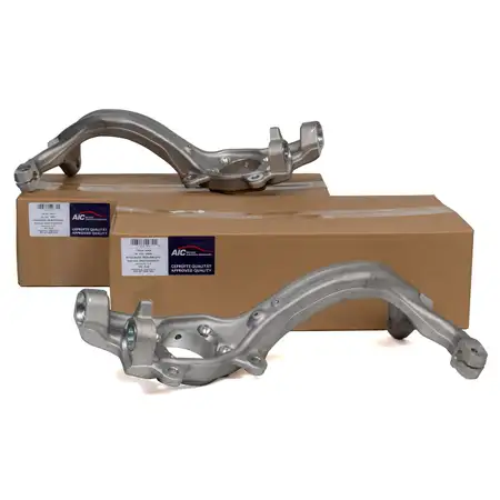 2x AIC Achsschenkel f&uuml;r AUDI A6 (4F C6) LIMOUSINE + AVANT bis 12.2007 85MM vorne