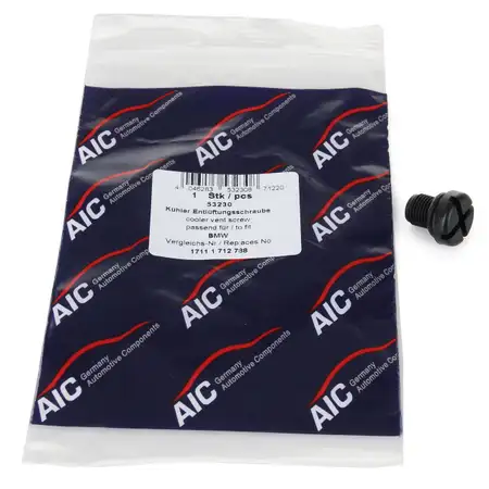 AIC Entl&uuml;fterschraube Entl&uuml;fterventil K&uuml;hler BMW E81 E30 E36 E46 E90 E91 E34 E39