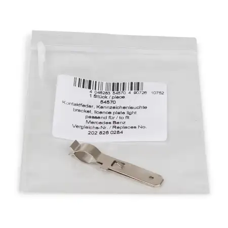 AIC Kontaktfeder Lampentr&auml;ger Kennzeichenleuchte MERCEDES BENZ W168 S202 S210 2028260284