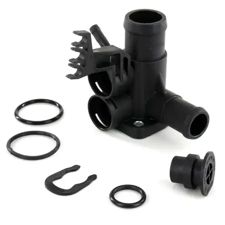 AIC Wasserflansch + Verschlussstopfen f&uuml;r SEAT ALHAMBRA VW GOLF 3 PASSAT 1.8 2.0