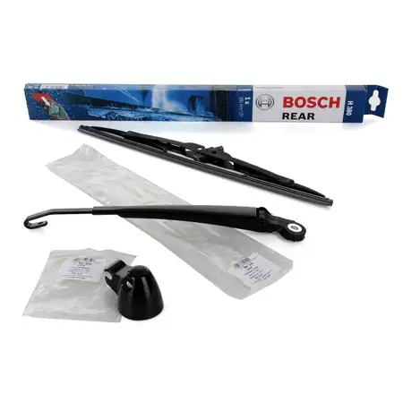 AIC Heckwischerarm + Kappe + BOSCH Wischerblatt H380 VW GOLF 4 VARIANT hinten