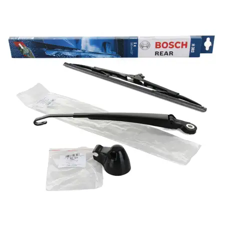 AIC Heckwischerarm + Kappe + BOSCH Wischerblatt H382 VW GOLF 4 VARIANT hinten