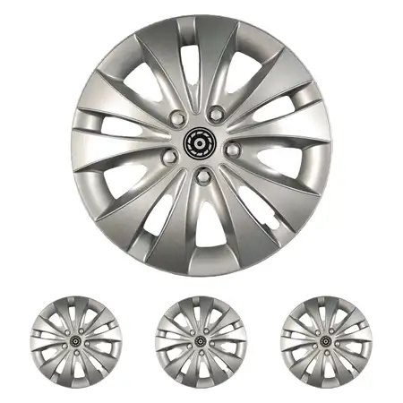 4x ALBRECHT Radkappen Radblenden STORM SILBER 16 Zoll (4 St&uuml;ck)