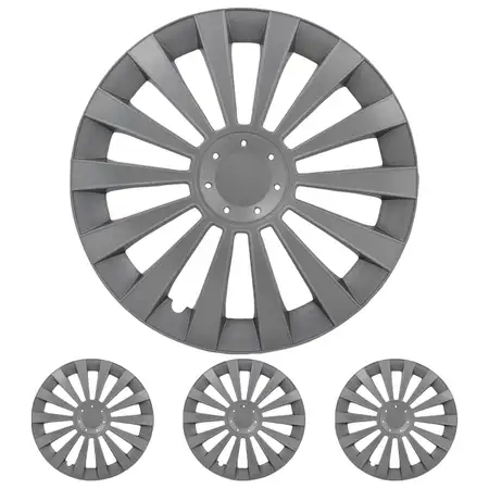 4x ALBRECHT Radkappen Radblenden MERIDIAN SILVER SILBER 16 Zoll (4 St&uuml;ck)