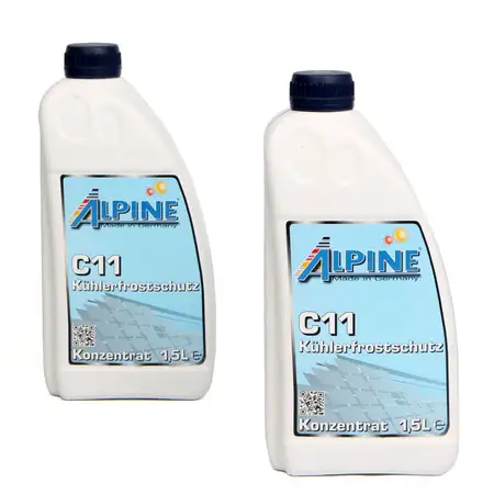 ALPINE Frostschutz K&uuml;hler K&uuml;hlerfrostschutz Konzentrat 3L C11 G11 BLAU
