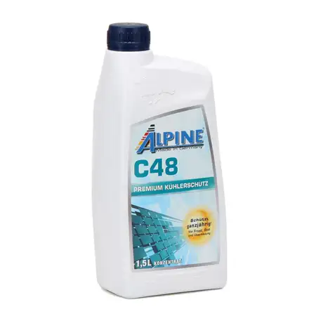 ALPINE Frostschutz K&uuml;hlerfrostschutz Konzentrat C48 G48 GR&Uuml;N 1,5L 1,5 Liter