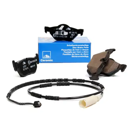 ATE CERAMIC Bremsbel&auml;ge + Wako f&uuml;r BMW 1er E81-88 3er E90-93 ab 03.2010 hinten