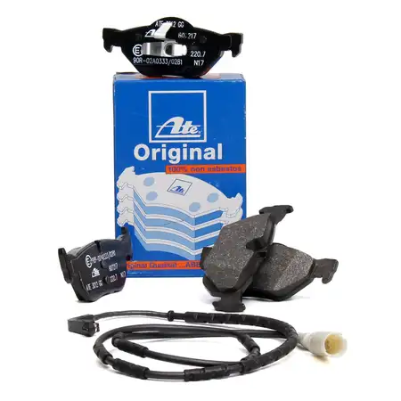 ATE Bremsbel&auml;ge + Wako BMW 1er E81 E82 E87 E88 3er E90 E91 E92 E93 bis 02.2010 hinten