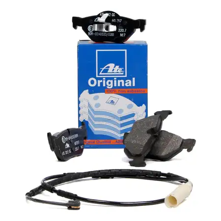 ATE Bremsbel&auml;ge + Wako BMW 1er E81 E82 E87 E88 3er E90 E91 E92 E93 ab 03.2010 hinten