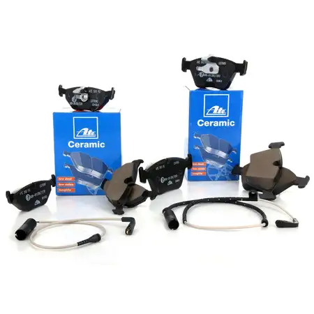 ATE Ceramic Bremsbel&auml;ge + Wako BMW 5er E39 Limo 520-528i 520-530d vorne + hinten