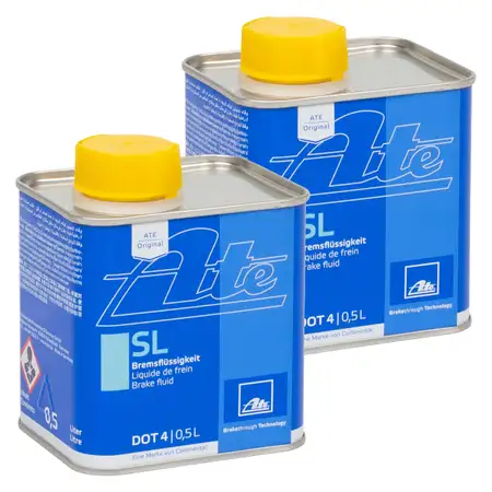 ATE 03.9901-5801.2 705801 Bremsfl&uuml;ssigkeit SL DOT 4 - 2x 0,5 L 0,5 Liter 500 ml