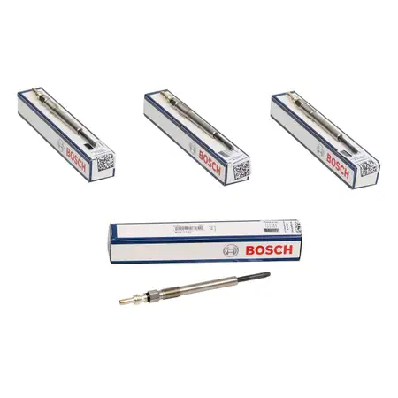 4x BOSCH Gl&uuml;hkerze Set Duraterm GLP016 0250203002 Alfa Romeo f&uuml;r Fiat Lancia