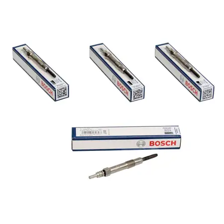 4x BOSCH Gl&uuml;hkerze Set Duraterm GLP007 0250202036 Opel Astra H Signum Vectra C