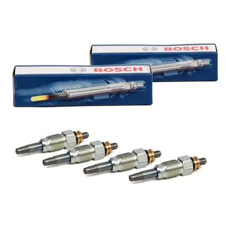 4x BOSCH 0250201032 Gl&uuml;hkerze DURATERM AUDI 80 A4 AROSA IBIZA VW GOLF 1.6-1.9 D