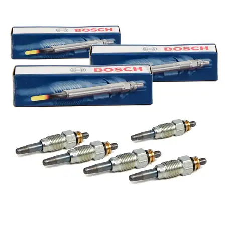 5x BOSCH 0250201032 Gl&uuml;hkerze DURATERM AUDI 100 VOLVO 940 960 VW LT T4 2.0/2.4 D