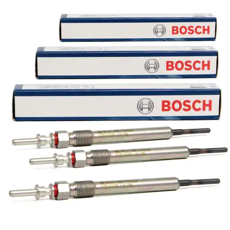 3x BOSCH Gl&uuml;hkerze GLP257 DURATERM BMW 1er F20 F21 2er F45 F46 X1 F48 14d 16d