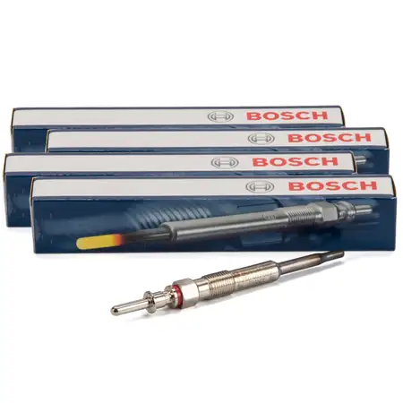 4x BOSCH 0250402002 Gl&uuml;hkerze GLP070 BMW 3er E46 E90-93 5er E60 E61 X3 E83 X5 E53 M47 M57