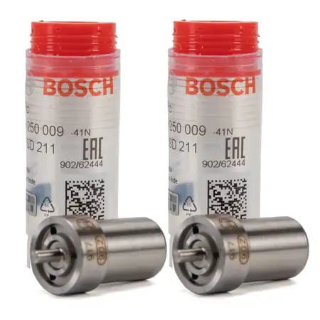 2x BOSCH 0434250009 Einspritzd&uuml;se Zapfend&uuml;se MERCEDES BENZ W100 180D 44PS