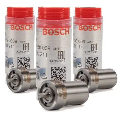 3x BOSCH 0434250009 Einspritzd&uuml;se Zapfend&uuml;se MERCEDES BENZ W100 180D 44PS