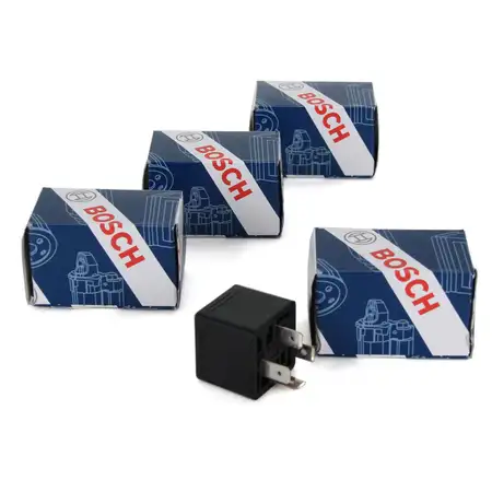 4x BOSCH 0332019103 Relais Arbeitsstrom Schalter Hupe Horn 30 A 12 V 4-POLIG