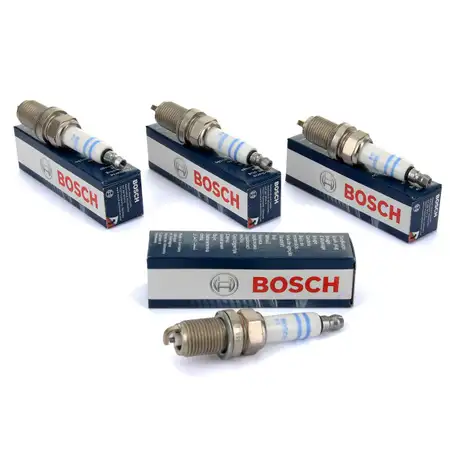 4x BOSCH Z&uuml;ndkerze FR7DE2 0242235797 f&uuml;r AUDI SEAT SKODA VW 2.0FSI