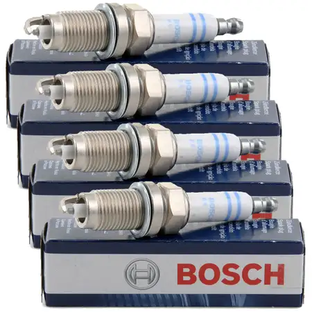 4x BOSCH Z&uuml;ndkerze Super Plus FR7HC+ 0242236565 f&uuml;r JEEP SEAT SKODA VW