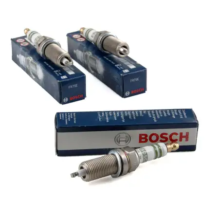 3x BOSCH Z&uuml;ndkerze Set Super FR7SE f&uuml;r SMART FORFOUR 1.1-1.5 1351500018