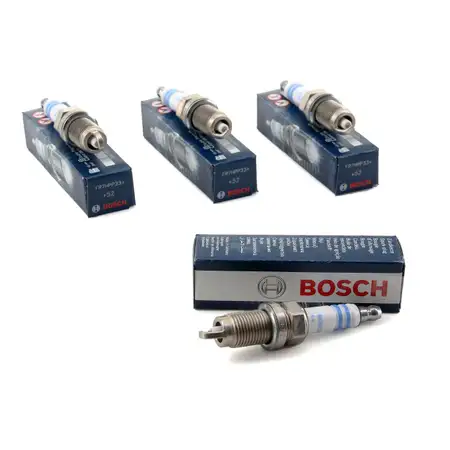 4x BOSCH Z&uuml;ndkerze Super Plus FR7HPP33+ 0242236566 f&uuml;r AUDI FORD SEAT SKODA VW