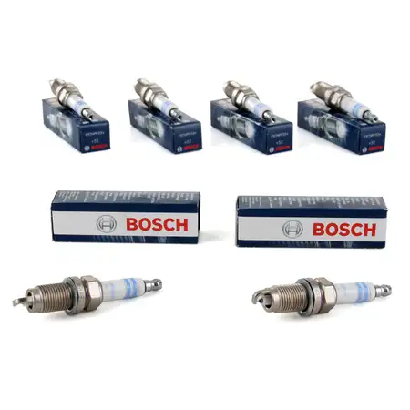 6x BOSCH Z&uuml;ndkerze Set Super Plus FR7HPP33+ 0242236566 OE-Nr. 101905601