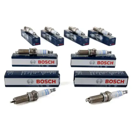 8x BOSCH Z&uuml;ndkerze Set Doppelplatin YR7MPP33 0242135509 Mercedes W203 W204 W211